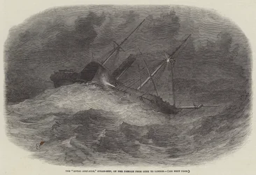 The Royal Adelaide, Steam-Ship, on her Passage from Cork to London